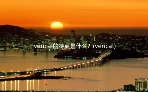 verical的特点是什么？(verical)